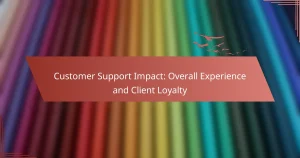Customer Support Impact: Overall Experience and Client Loyalty