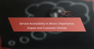 Service Accessibility in Akron: Importance, Impact and Customer Choices