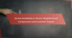 Service Availability in Akron: Neighborhood Comparisons and Customer Impact